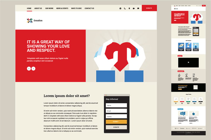 One Page Website Design Template