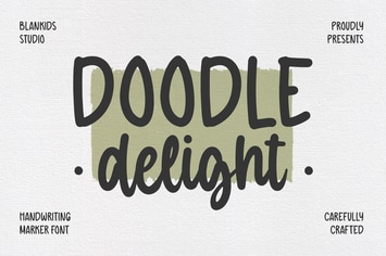 Doodle Delight a Rounded Marker Script Font
