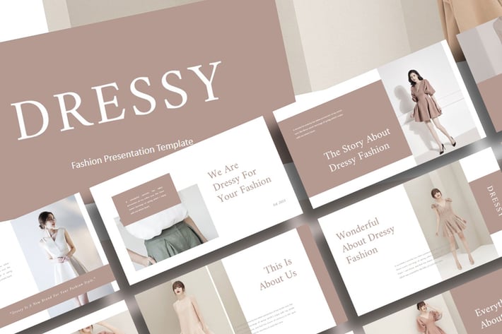 Dressy – Fashion PowerPoint Template
