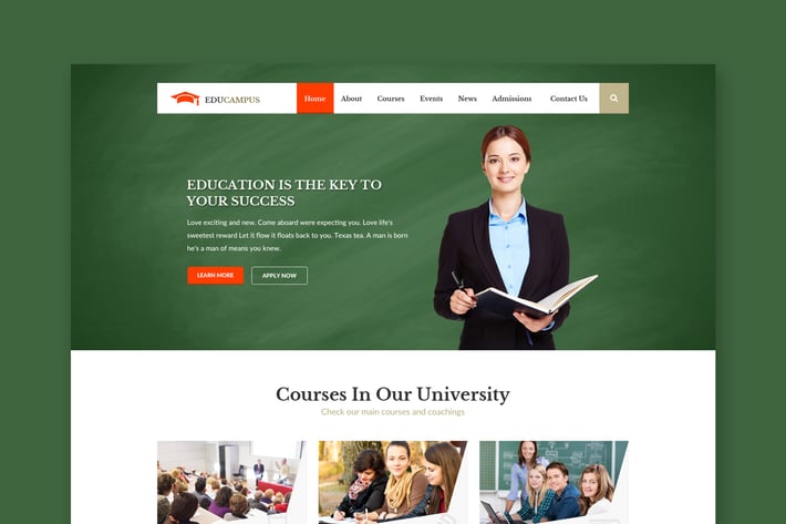 Educampus - Education & University PSD Template