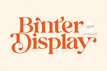 Binter Display Font