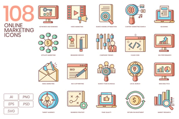 Online Marketing Icons