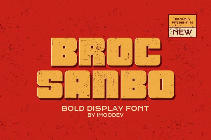 Broc Sanbo - Bold Retro Font