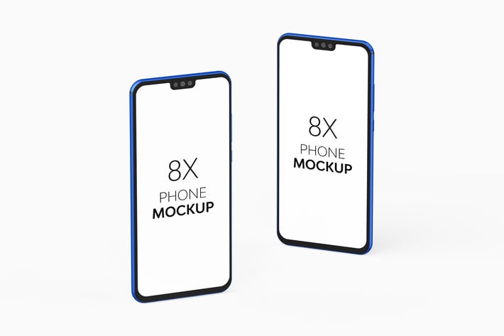 8X Phone Mockup