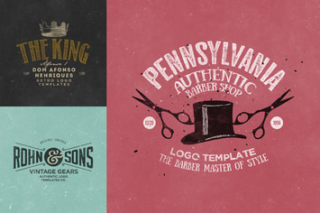Retro Logo Templates V.10