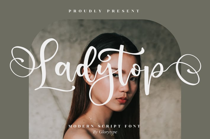 Ladytop Modern Script Font