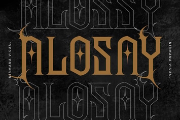 Alosay Gothic - Blackletter Fonts