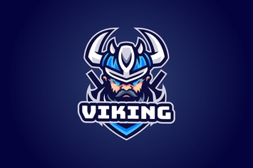 Viking Mascot Logo