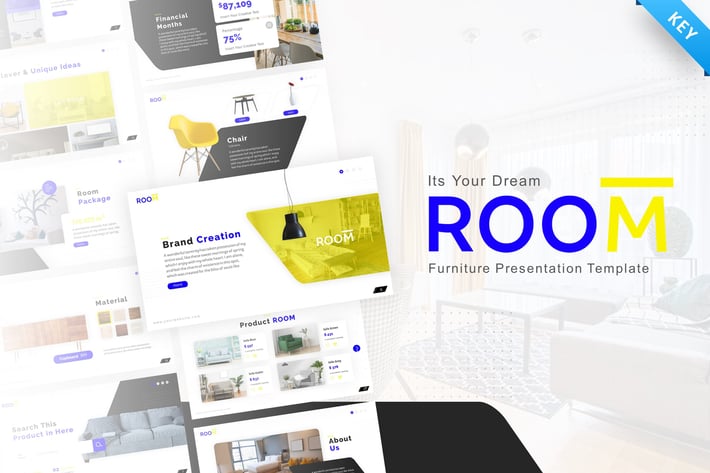 Room – Furniture Keynote Presentation Template 