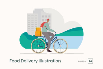 Food Delivery Illustration