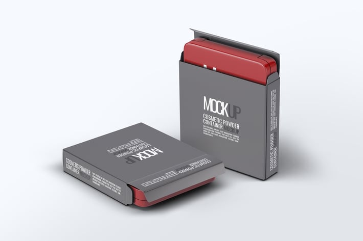 Cosmetic Powder Container Mock-Up