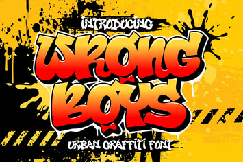 Wrong Boys - Urban Graffiti Font