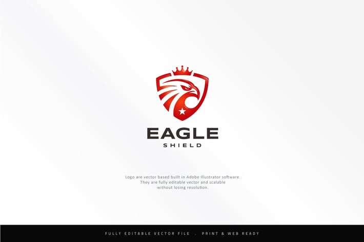 King Eagle Shield Logo