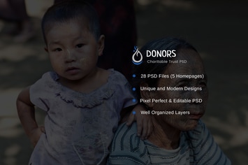 Donors - Multipurpose Non-profit PSD Template