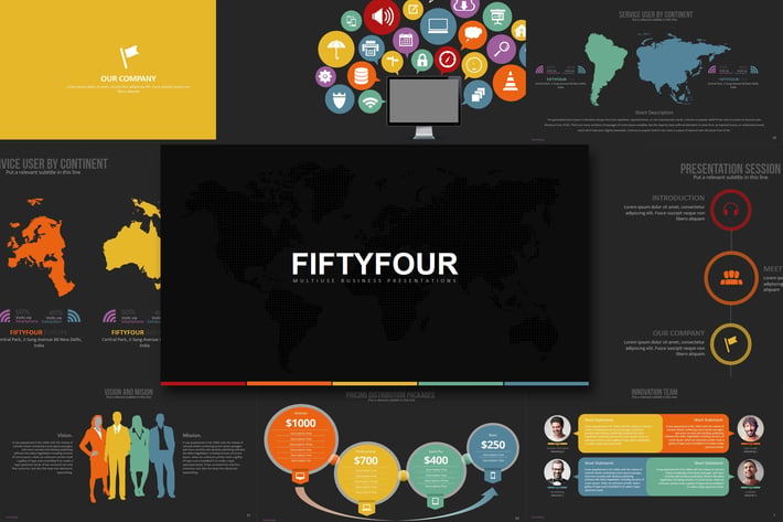 Fifty 4 - Keynote Template