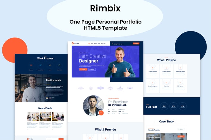 Rimbix - Personal Portfolio HTML5 Template 
