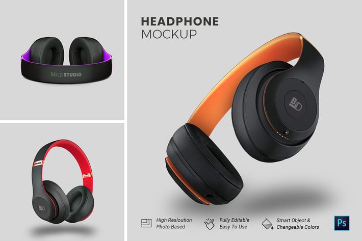 HeadPhone Mockup