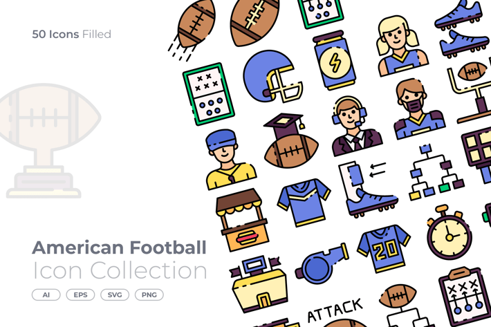 American Football Filled Icon