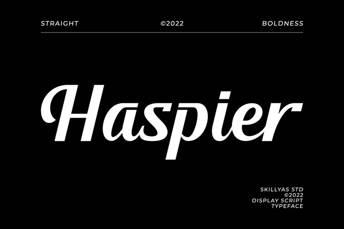 Haspier Bold Script Font
