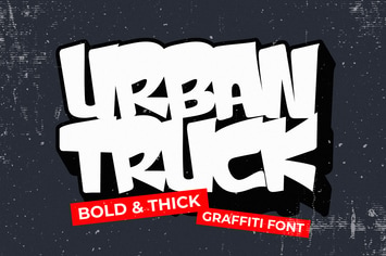 Urban Truck - Thick Graffiti Font