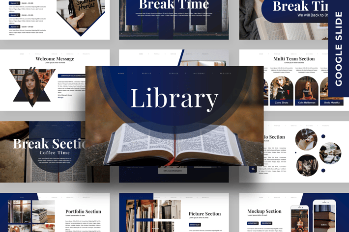 Library - Business Google Slide Template