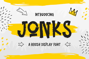 Jonks – A Brush Display Font