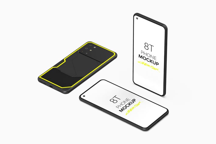 8T Cyberpunk Phone Mockup