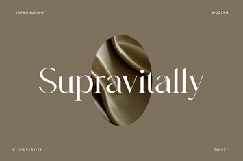 Supravitally Luxury Serif Font