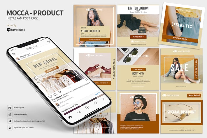 Mocca - Product and Sale Instagram Template vol.02