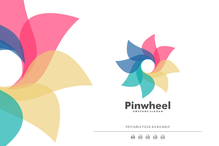 Pinwheel Colorful Logo