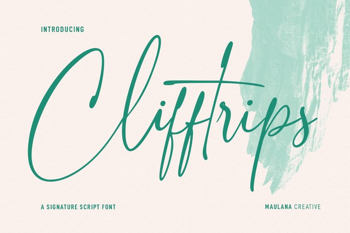 Clifftrips Signature Script Font