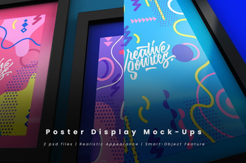Poster Display Mock-Ups