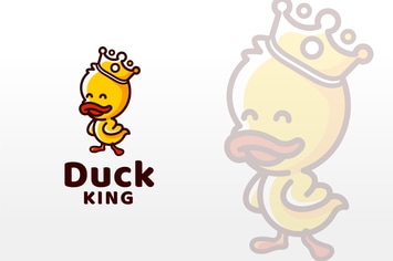 Duck King Logo Template