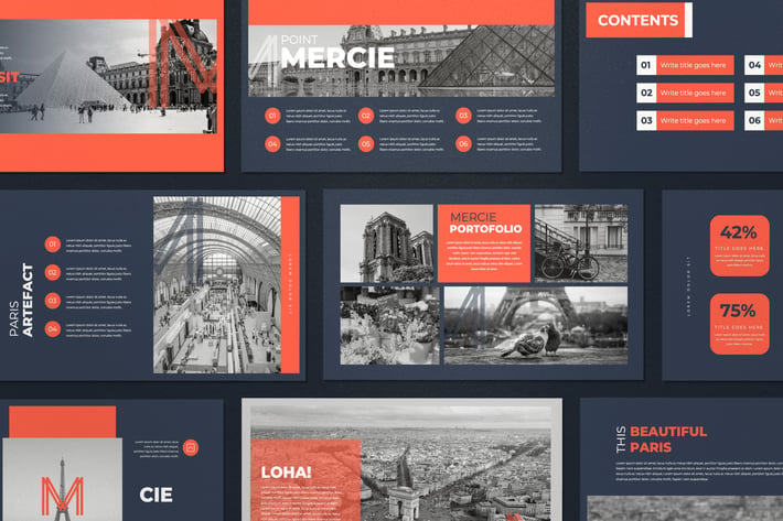 Mercie - Minimal Business Powerpoint