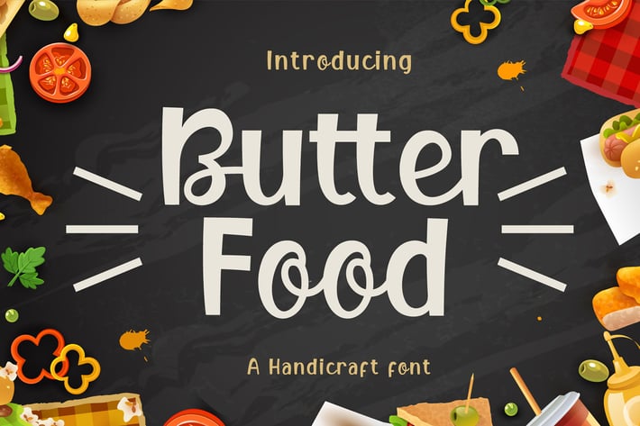 Butter Food - Handcraft Display Font