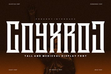 Coyxroj - Tall & Gothic Font