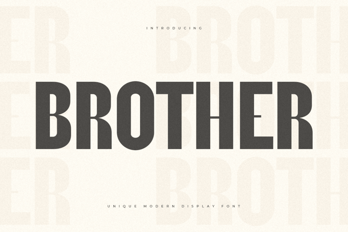 Brother - Unique Modern Display Font