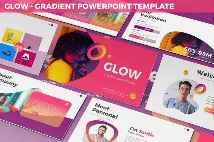 Glow - Gradient Powerpoint Template