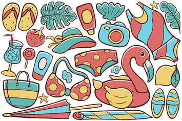 Summer Doodle Vector #02