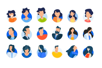 Flat design concept icons collection