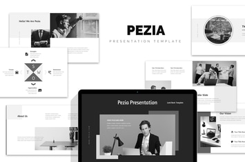 Pezia : Monochrome Style Keynote Template