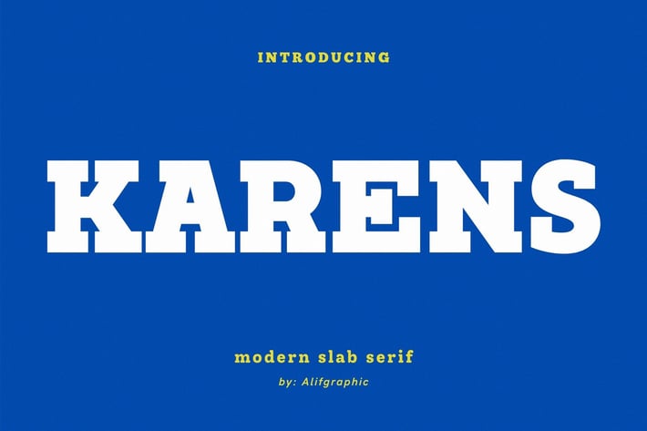 Karens - Slab Serif