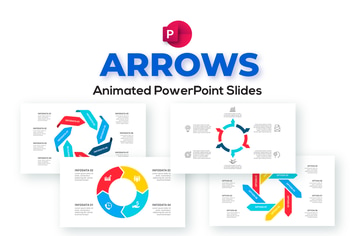 Arrows Animated PowerPoint Presentation. Set 02.