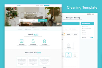 Cleaning Landing Page Template — Cleanly