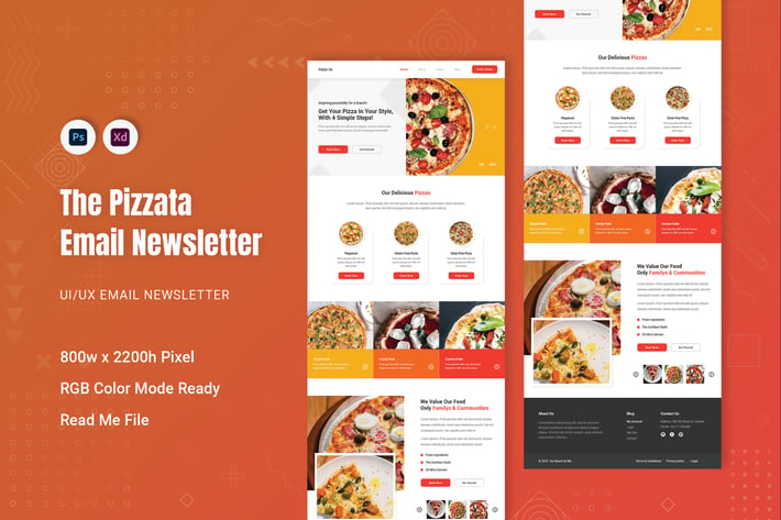 Pizzata Email Newsletter