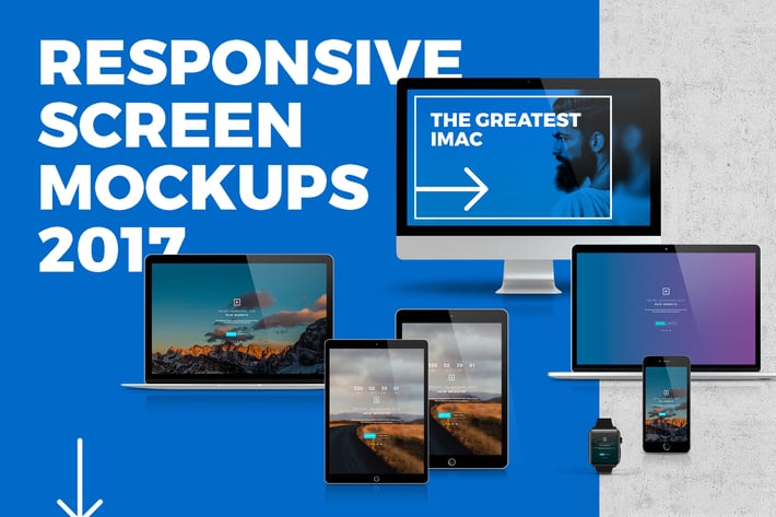 Responsive Screen Mockup 2017