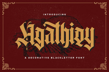 Agathiqy - Blackletter Font