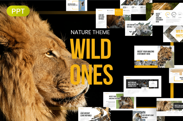 WildOnes Nature & Wildlife PowerPoint Template