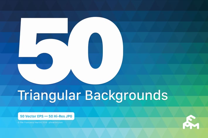 50 Triangular Backgrounds