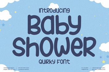 Baby Shower Quirky Font